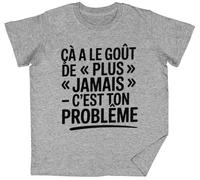 Ça A Le Goût De Plus Jamais - C’EST Ton Problème Grey Kids Unisex T-Shirt tee