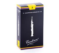 Ca as tradicionales Vandoren SR203 para saxof n soprano, fuerza 3; caja de 10