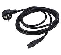 CA-C5CA-11CC-003-BK cable CEE 7/7 (E/F) conector en ángulo, IEC C5 hembra LA