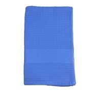 CA' D'ORO Toalla de nido de abeja de algodón Piqué, 100 x 150 cm (Royal)