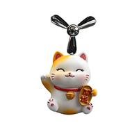 Ca Fragancia Difusor Clip De Ventilación, Lindo Gato De La Fortuna Ventilador De Salida De Aire Del Coche Decoración De Perfume Creativo Ambientadores De Coche Purificador De Coche Eliminador De Olore