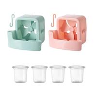 Ca-ja hielo ventiladores pie | Ca-ja enfriadora instantánea ventilador | Accesorio cajas refrigeración aire ventilador colgante con 4 vasos hielo | Ventiladore soporte verano cajas niebla enfriamiento