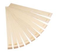 CAAGGMM Cerámica de Varillas Guía, 10 Piezas Guías de Rodillos de Madera, 3/5/7/10/12 mm Palos de Rodillo de Rodamiento de Arcilla, Juego Guías de Barro con Dimensiones Grabadas, para DIY Cerámica