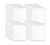 CAASFOOY 40 bolsillos adhesivos transparentes, porta etiquetas adhesivas, portadocumentos de coche para almacenar y proteger tarjetas índice, etiquetas para carpetas, tarjetas de aparcamiento (80 x