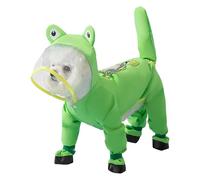 Caata para Perros, Poncho de Mascotas, Chaqueta Impermeable, Abrigo con Capucha de Secado rápido con Reflectantes para Cachorros pequeños medianos Grandes, protección de Toda la Temporada en