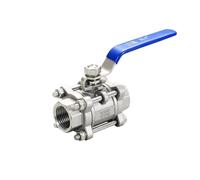 CAAUYXZW 1/2" 3/4" 1" 1-1/4" 1-1/2" 2" Stainless SteelThread Ball Valve Three-Piece(1 Inch)