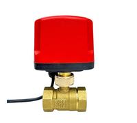 CAAUYXZW 3/4" IP65 Waterproof Motorized Ball Valve 220V 12V 24V Brass Electric Big Torque Metal Motor(12VDC-CR04)
