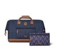 CABAIA - Bolsa de Viaje Adventurer 36L Chicago - Equipaje de Mano 45x30x29 cm - Repelente al Agua & Vegano - 2 Bolsillos - Compartimento para Zapatos - Bolsa Fin de Semana, Bolsa Deporte - Azul
