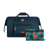 CABAIA - Bolsa de Viaje Adventurer 36L Reykjavik - Equipaje de Mano 45x30x29 cm - Repelente al Agua & Vegano - 2 Bolsillos - Compartimento para Zapatos - Bolsa Fin de Semana, Bolsa Deporte - Azul
