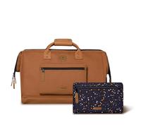 CABAIA - Bolsa de Viaje Adventurer 36L Torino - Equipaje de Mano 45x30x29 cm - Repelente al Agua & Vegano - 2 Bolsillos - Compartimento para Zapatos - Bolsa Fin de Semana, Bolsa Deporte - Marrón