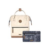 Cabaïa - Mochila Adventurer Andenne - Mini 10L - Repelente al Agua - Compartimento Portátil 10,5″ - 2 Bolsillos Intercambiables - Certificada Vegana - Mochila de Viaje, Trabajo y Escuela - Beige