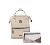 Cabaïa - Mochila Adventurer Arcachon - Mini 10L - Repelente al Agua - Compartimento Portátil 10,5″ - 2 Bolsillos Intercambiables - Certificada Vegana - Mochila de Viaje, Trabajo y Escuela - Beige