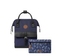 CABAÏA - Mochila Adventurer Dusseldorf - Medium 18L - Repelente al Agua - Compartimento Portátil 13″ - 2 Bolsillos Intercambiables - Certificada Vegana - Mochila de Viaje, Trabajo y Escuela - Violetta