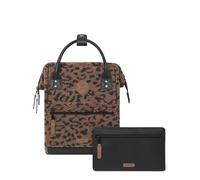 Cabaïa - Mochila Adventurer Gaya - Mini 10L - Repelente al Agua - Compartimento Portátil 10,5″ - 2 Bolsillos Intercambiables - Certificada Vegana - Mochila de Viaje, Trabajo y Escuela - Marrón