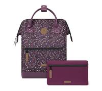 Cabaïa - Mochila Adventurer Lausanne - Medium 18L - Repelente al Agua - Compartimento Portátil 13″ - 2 Bolsillos Intercambiables - Certificada Vegana - Mochila de Viaje, Trabajo y Escuela - Violetta