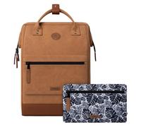 Cabaïa - Mochila con 2 bolsillos - Medium - 23L - Repelente al agua y Garantía de por vida - Elegante para Hombre y Mujer - Escuela, Viaje y Negocios - Certificado Vegano - Modelo Moscou