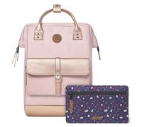 Cabaïa - Mochila Adventurer Queretaro - Maxi 23L - Repelente al Agua - Compartimento Portátil 15″ - 2 Bolsillos Intercambiables - Certificada Vegana - Mochila de Viaje, Trabajo y Escuela - Rosa