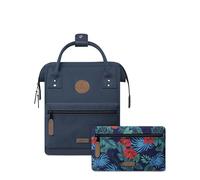 Cabaïa - Mochila Adventurer Reykjavik - Mini 10L - Repelente al Agua - Compartimento Portátil 10,5″ - 2 Bolsillos Intercambiables - Certificada Vegana - Mochila de Viaje, Trabajo y Escuela - Azul
