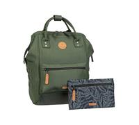 Cabaïa mochila de ocio con compartimento para portátil Adventurer Essentials Backpack 18L Coromandel verde oscuro