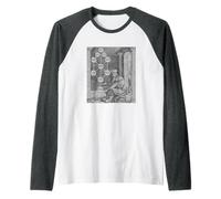 Cabalá Árbol de la Vida Hebreo Sefirot Místico Arte Judío Camiseta Manga Raglan