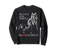 Cabalga con suavidad, Escucha con atención, ama por Completo Sudadera