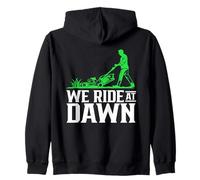 Cabalgamos Al Amanecer Corte Hierba Segadora Siega Césped Sudadera con Capucha