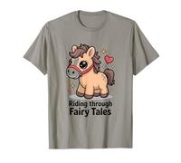 Cabalgando a través de Cuentos de Hadas Lindo Poni Kawaii Camiseta