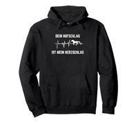 Cabalgando - Su Golpe De Cascos Es Mi Latido del Corazón Caballero Sudadera con Capucha