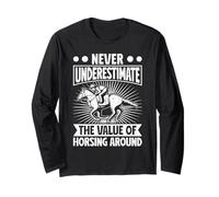 Cabalgatas Never Underestimate Horsing Jinete Manga Larga