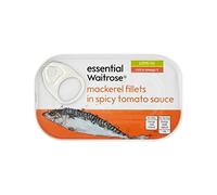 Caballa En Salsa De Tomate Picante 125G Waitrose Esencial - Paquete de 6