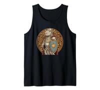 Caballero Capibara Medieval Armadura Espada Escudo Arte Camiseta sin Mangas