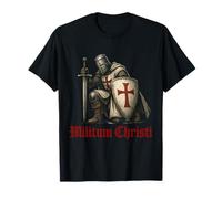 Caballero Católico Templario Cruzado: Militum Christi Camiseta