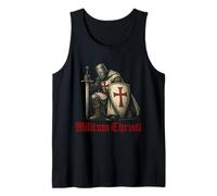 Caballero Católico Templario Cruzado: Militum Christi Camiseta sin Mangas