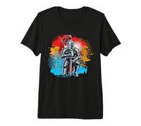 Caballero Colorido Caballeros Medievales Divertidos REN Faire Jousting Camiseta Premium
