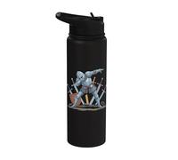 Caballero Dabbing con espadas y escudo Stainless Steel Insulated Water Bottle