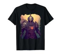 Caballero de fantasía épica, un héroe en Las Sombras. Camiseta gráfica económica, Hombre, Negro, L
