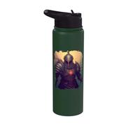 Caballero de fantasía épica, un héroe en las sombras. Stainless Steel Insulated Water Bottle
