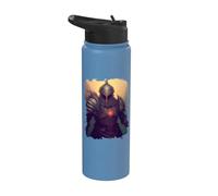 Caballero de fantasía épica, un héroe en las sombras. Stainless Steel Insulated Water Bottle