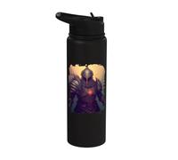 Caballero de fantasía épica, un héroe en las sombras. Stainless Steel Insulated Water Bottle