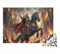 Caballero de la Muerte Puzzle 1000 Piezas Adultos Y Niños,Anti-estrés,Reto,14 Años+,Deco Pared,Regalo Ideal,Premium,Cartón,Rompecabezas,Relax,Desafío,Educativo 52x38cm