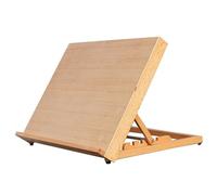 Caballero de mesa, 18.5x14.2x13.4 pulgadas de arte ajustable con base no deslizante, caballete de madera engrosado, pintura de mesa de redacción portátil, estudiante, artista, principiante