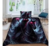 Caballero Deadpool Funda De Edredón con Noche 3D Impreso Microfibra Ropa De Cama 1 Fundas De Almohada, Niños Niñas, Funda De Edredón Dormitorio Single(135x200cm)