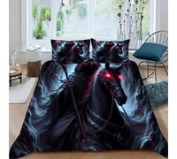 Caballero Deadpool Funda De Edredón Noche 3D Microfibra De Ropa De Cama con 2 Fundas De Almohada, Niños Niñas, Funda De Edredón Dormitorio Super King(260x220cm)