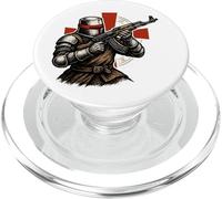 Caballero del Templo Cruzado Deus Vult Moderno PopSockets PopGrip para MagSafe