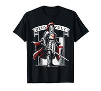 Caballero Deus Vult Caballeros Cruzados Templarios Camiseta