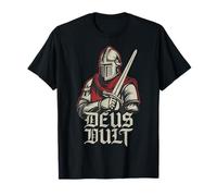Caballero Deus Vult Crusader Caballeros Templarios Camiseta