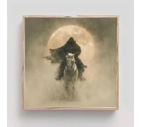 Caballero Diamond Painting Adultos, Luna Cuadros de Diamantes, 5D Puzzle Diamantes Cuadros en Punto de Cruz Diamond Art Painting Kit, Hobby Ccreativi Adulti, Decoración Pared Hogar 80x80cm cd8-i42