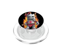 Caballero Guapo con Espada y Llamas para los Amantes del Reino PopSockets PopGrip para MagSafe
