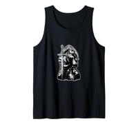 Caballero Medieval / Come To The Kingdom / Espada y Escudo Camiseta sin Mangas