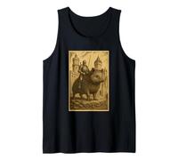 Caballero Medieval Montando Un Erizo Jinete Arte Surrealista Camiseta sin Mangas